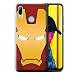 Produktbild eSwish Gel TPU Hülle/Case für Huawei P Smart 2019 / Rot/Gold Roboter Muster/Superheld-Helm Kollektion