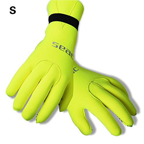 lennonsi Neoprene Scuba Diving Gloves Anti-slip Scratch-resistant Five Finger Gloves Windsurfing Surfing Spearfishing Snorkeling Boating Gloves