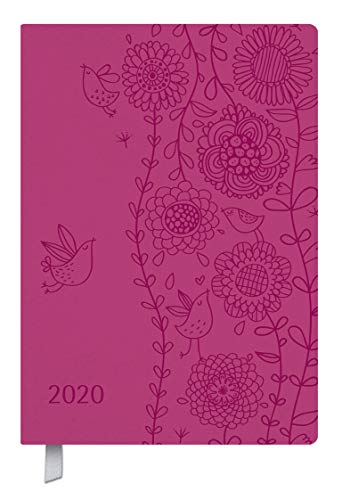 Timer Soft Touch pink 2020: Terminplaner in Lederoptik. Terminkalender mit Wochenübersicht und Lesezeichenband. Taschenkalender im Format: 11 x 16 cm