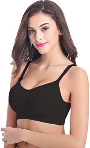 Coffeepop Women's Solid Comfort Seamless Nursing Bralette Bra