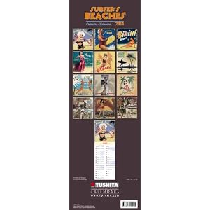 Surfer's Beach 2014 Slimline Calendar (Large Slimline)