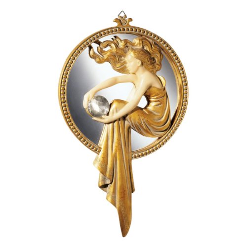 Design Toscano Herrin vom See, Art Deco Wandspiegel