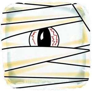 Spooky Cyclops Mummy Monster balloon delivered inflated in a box with Free Delivery