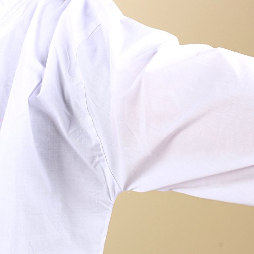 Yosoo Deluxe Baumwolle Polyester Professional Imkerbekleidung Imker Bienenzüchter Hut mit Veil Schutzausrüstung mit Reißverschluss für Bee Keepers, Weiß - 6