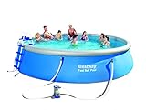 Bestway Fast Set Pool mit Filterpumpe und Zubehör, blau,...