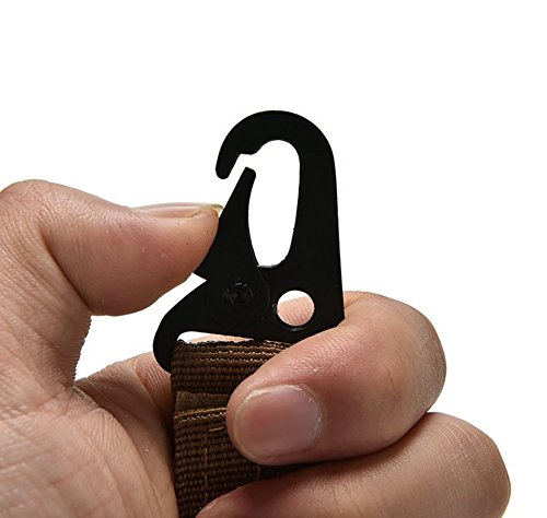 ZENDY Nylongewebe mit Schlüsselring Outdoor-Ausrüstung Werkzeug Karabiner Schlüssel Aluminium D-förmig Verriegelung verschiedenen Farben - 2