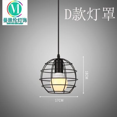 Industrial Vintage Pendant Light The Nordic Creative Personality Small Metal Cages Iron Art Nouveau Chandelier Ceiling Lighting Pendant Lamp E27 Base s Three Single Head Hanging lamp Shade, Sect. D