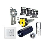 Lieferumfang: Somfy Rollladenmotor Oximo 50 io 6/17 (bis 2,6 m²), 3 St. SecuBlock, Smoove origin io pure, Anschlusskabel, Adapter/Mitnehmer (für 60mm Welle), Fertigkastenlager und Gegenlagerset SW60