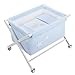 Petit Praia Crossed Wooden Bassinet (Baby Celeste)