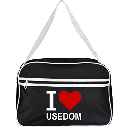 Preisvergleich Produktbild Retrotasche Classic I Love Usedom schwarz