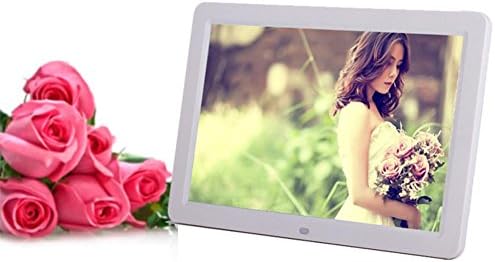 digital Fhoto Digital Photo Frame &amp; HD Video Frame With Motion Sensor 12 Inch LED Multifunction Digital Photo Frame Advertising Player Electronic Photo Album , white