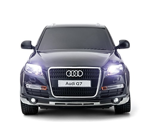 PTL® Audi Q7 Remote Control Car Kids Toys, Boys Girls Toy Car, 1:24 Licensed Electric Radio Controlled RC Cars for Kids, RTR 27Mhz (Black) PTL® Audi Q7 Remote Control Car Kids Toys, Boys Girls Toy Car, 1:24 Licensed Electric Radio Controlled RC Cars for Kids, RTR 27Mhz (Black)