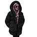 Produktbild Oliviavan,Damen Mode Luxus Faux Pelzmantel Mit Kapuze Herbst Winter Warme Mantel Kunstpelz Ski Outdoor Kunstpelz Winter muss Lange Ärmel Hoodie