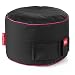 Produktbild GAMEWAREZ Mystic Station 2.0 Sitzhocker/Fußbank für Mystic Sunset Gaming Sitzsack, Made in Germany. Schwarz mit pinkem Keder und Taschen