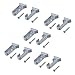 Produktbild Emuca 7060925 Satz seitliche Stützen für ovale Kleiderschrank Stange, 5 Stück, Grau Metallic, 5