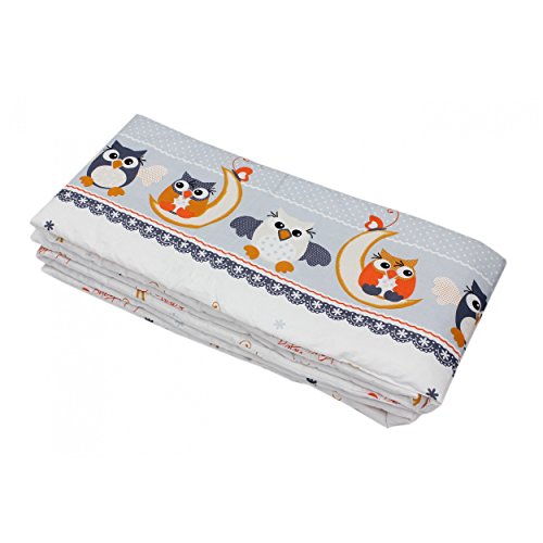 Babybett Nestchen Bettumrandung Nest Kopfschutz 420 cm, 360 cm, 210 cm, 180 cm Bettnestchen Unifarben Motive - 3