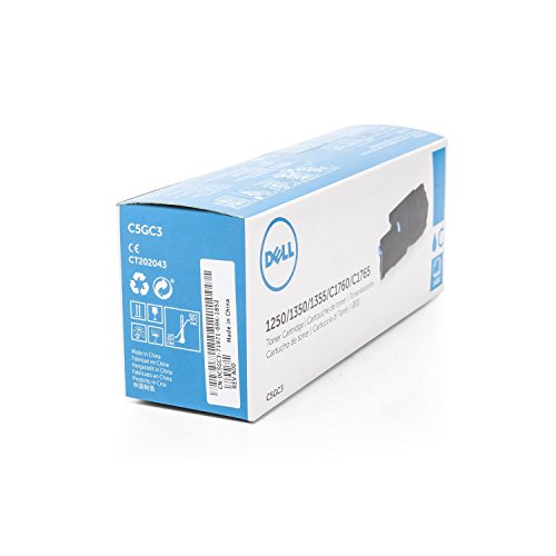 Dell Original Laser-Tonerkartusche für 1250/1250 C/1350cn/1350CNW/1355CN/1355CNW/C1760/C1760nw/C1765/C1765NF/C1765nfw/C17 x x – Cyan
