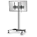 Produktbild conecto LM-FS02G+ Professional+ TV-Ständer Standfuß für Fernseher Flachbildschirm LCD LED Plasma 37-70 Zoll (94-178 cm, bis 80 kg Tragkraft) max. VESA 600x400mm, Aluminium, silbergrau/schwarz
