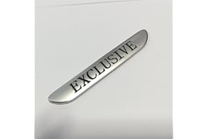 XCBW 3D Auto Aufkleber Metall Exclusive Emblem Chrom Sticker Silber Matt