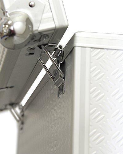 Alukoffer – Optik Aufbewahrungskoffer Vago L in Aluminium-Optik silber 60 Liter - 5