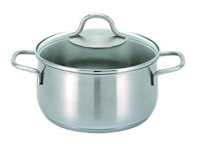 Beka 12371244 Royal Faitout + couvercle verre en acier inoxydable 24 cm