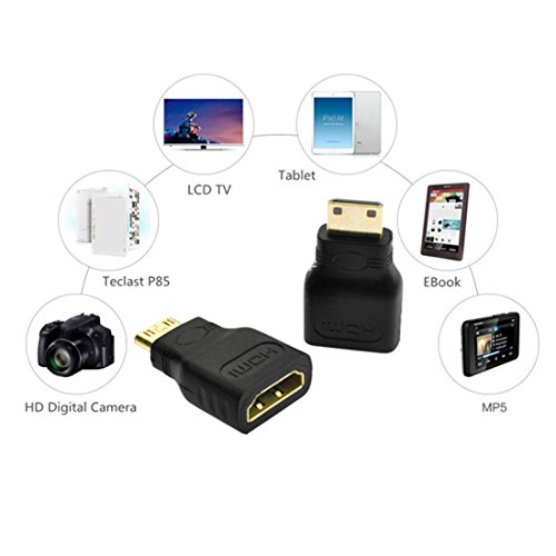 Vergoldete 1080P Mini Stecker HDMI Zum Standard HDMI Buchse Verlängerung Adapter - 2