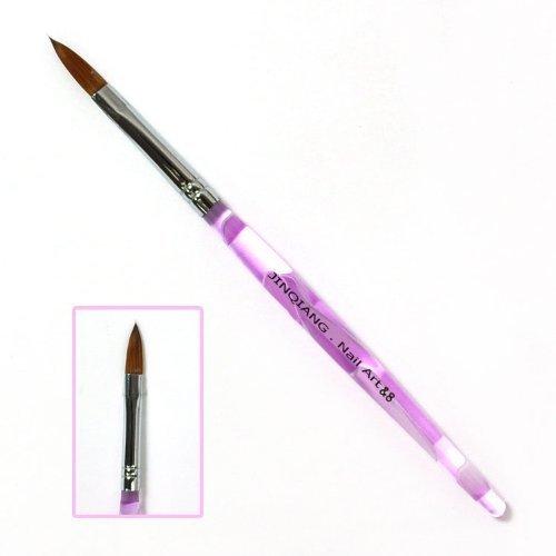 New Professional nail acrylic brush for Nail Art tips Design UV Gel Builder, Polish (No.8) - model wave