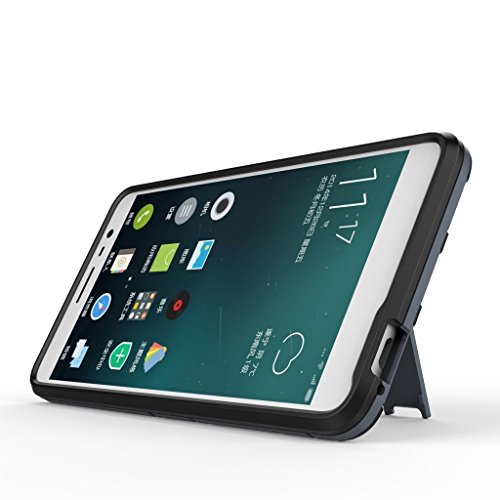 Funda para Xiaomi Redmi Note 3   Redmi Note 3 Pro  5 5 Pulgadas  2 en 1 H  brida Rugged Armor Case Choque Absorci  n Protecci  n Dual Layer Bumper Carcasa con pata de Cabra  Azul 