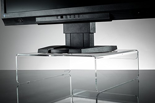 E8 Ergonomische Monitorerhöhung 26,5 x 25,5 x 8 cm BxTxH Acrylglas klar - 3