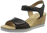 sioux schuhe damen weite h Geringes Schuhgewicht Sioux Damen Filomia-700 T-Spangen Sandalen, Schwarz (Schwarz 000), 40 EU (6.5 UK)