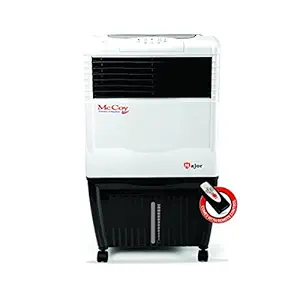 McCoy Major 34L 34 Ltrs Honey Comb Air Cooler with Remote Control (White/Grey)