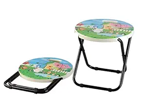 HOMIES INTERNATIONAL, Foldable Kids Chair Stool for Home and Outdoors, Multiple Cartoon Characters Printed, Dimension: 36 X 26 X 48 cms