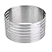 Produktbild Einstellbar Kuchenringe Edelstahl Schaumfestiger Layered Kuchen Schimmel Backen Ring (6-8 Zoll)