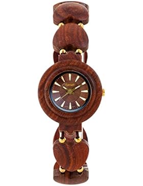 TENSE // Die Holzuhr - Maria made in Canada Rosenholz - braun - Damen-Uhr - Holz-Uhr L7007R-BR