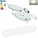 Produktbild ECD Germany 6-er Pack LED Einbaustrahler 12W - Panel Deckenstrahler ultraslim - 220-240V - SMD 2835 - Ø17 cm - neutralweiß 4000K - runder Einbauleuchten Spot für Flur, Bad oder Küche