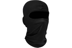 Bodyplus Balaclava Full Face Mask for Men and Women - Ski Mask for Cycling, Motorcycle, Snowboarding - Thermal Balaclava Face Cover for Winter - Black