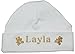 100% Super Soft Double Layered Cotton Personalised Embroidered Baby Hat NOW AVAILABLE IN 2 SIZES