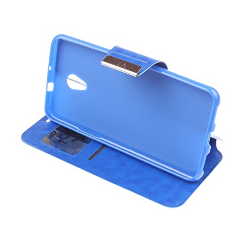 Misemiya    - Funda para ZTE Blade V7 - Funda Solo  Libro View Sporte Az  l