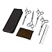 Produktbild Professionelle Hundepflege Schere Set Gerade & Ausdünnung & 2 Gebogene Schere Schere Friseur Haarschnitt Tools Kit