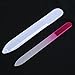 SODIAL(R) 5.5 Inch Crystal Glass Nail File Double Work Sides Durable Case for Natural and Acrylic Nails--Pink