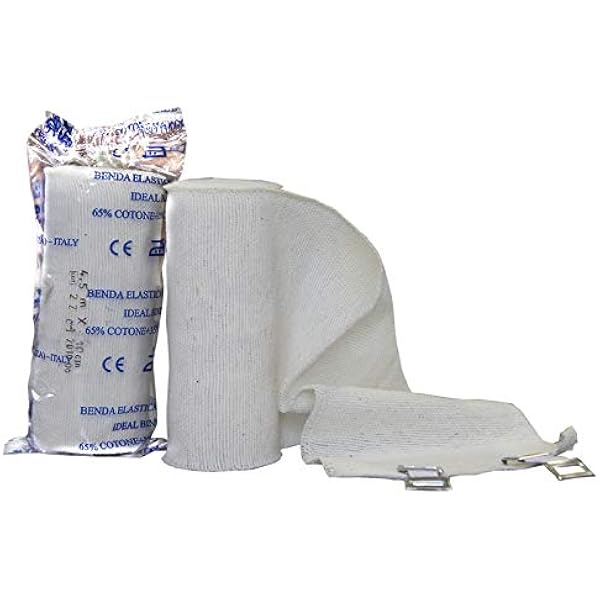 Benda In Tessuto Crep Elasticizzata Professionale Da Imbibire Lavabile e  Riutilizzabile Per Bendaggi e Trattamenti Estetici Caldo/Freddo Misura  500x20 Cm : Amazon.it: Bellezza