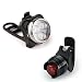 Produktbild HCFKJ Wiederaufladbare LED Bike Light Fahrradlampe Set Frontleuchte Rücklicht USB
