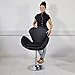 Rounded Styling Chair - Black