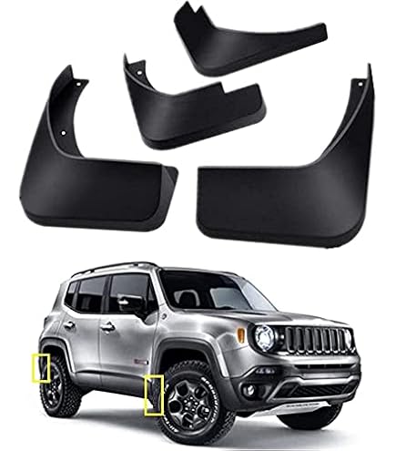 Set Parafanghi Peugeot Bipper 2008-2017 - 4 Pezzi Anteriori/Posteriori TPE Nero