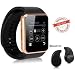 Premium Design Apple iPhone 5S Compatible Bluetooth Smart Watch GT08 Phone With Camera and Sim Card & SD Card Support with free Bluetooth Headset (Random Colour) RS.1449.00