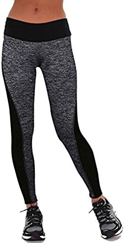 LILICAT Women Pants,Ladies Leggings,Sports Trousers Athletic Gym Workout Fitness Yoga Leggings Pants Black Grey (Grey, Size:M)