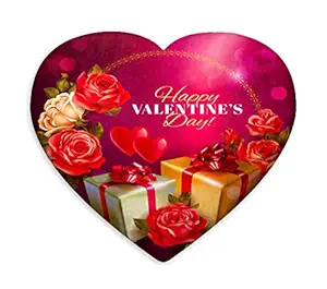 DreamVio Love Heart Shaped Velvet Cushion/Pillow/Plush for Gifting on Birthdays,Anniversaries, Valentine Day Color - Multi (Size- 15x17 inch) Shape 22