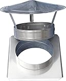 Schornsteinaufsatz / Regenhut aus Edelstahl V4A