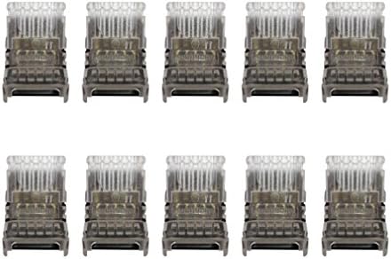 Alightings LED Strip Connector 5 Pin for 12mm RGBW Non-Waterproof LED Strip Lights- Strip to Wire Quick Connection, 20-18 AWG Wire No Stripping