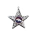 Produktbild Denver Broncos Christbaumkugel „Silver Star“ – Weihnachten - NFL Fanartikel Fanshop Weihnachtsschmuck